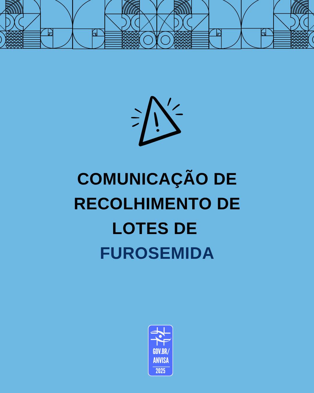 Recolhimento de lotes de Furosemida