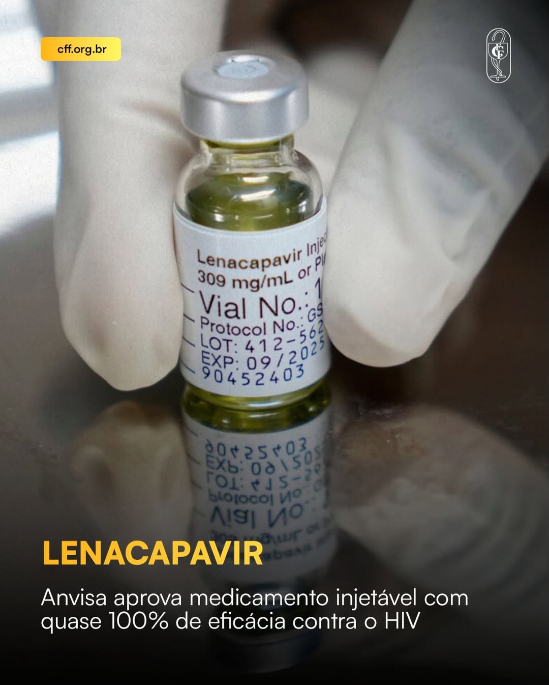 Anvisa aprova medicamento injetável com quase 100% de eficácia contra o HIV