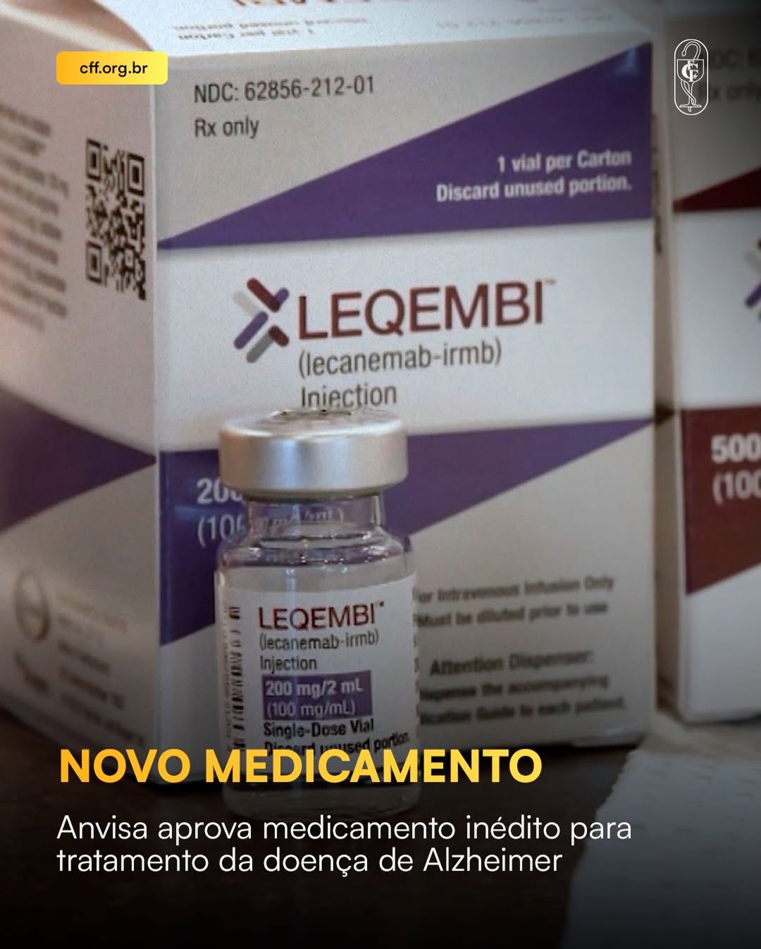 Anvisa aprova medicamento inédito para o tratamento da doença de Alzheimer